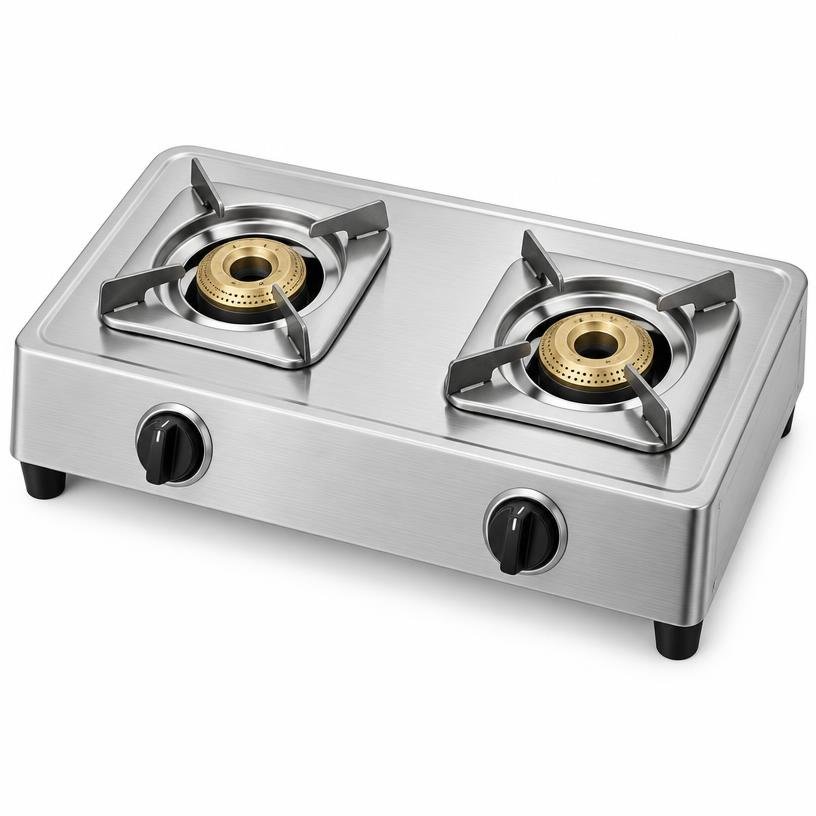 2-Burner Steel Gas Stove